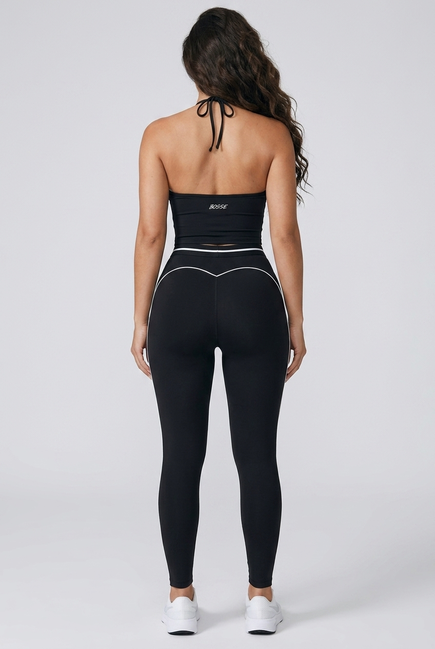 Bosse Fit Women's High Rise Topstitching Leggings