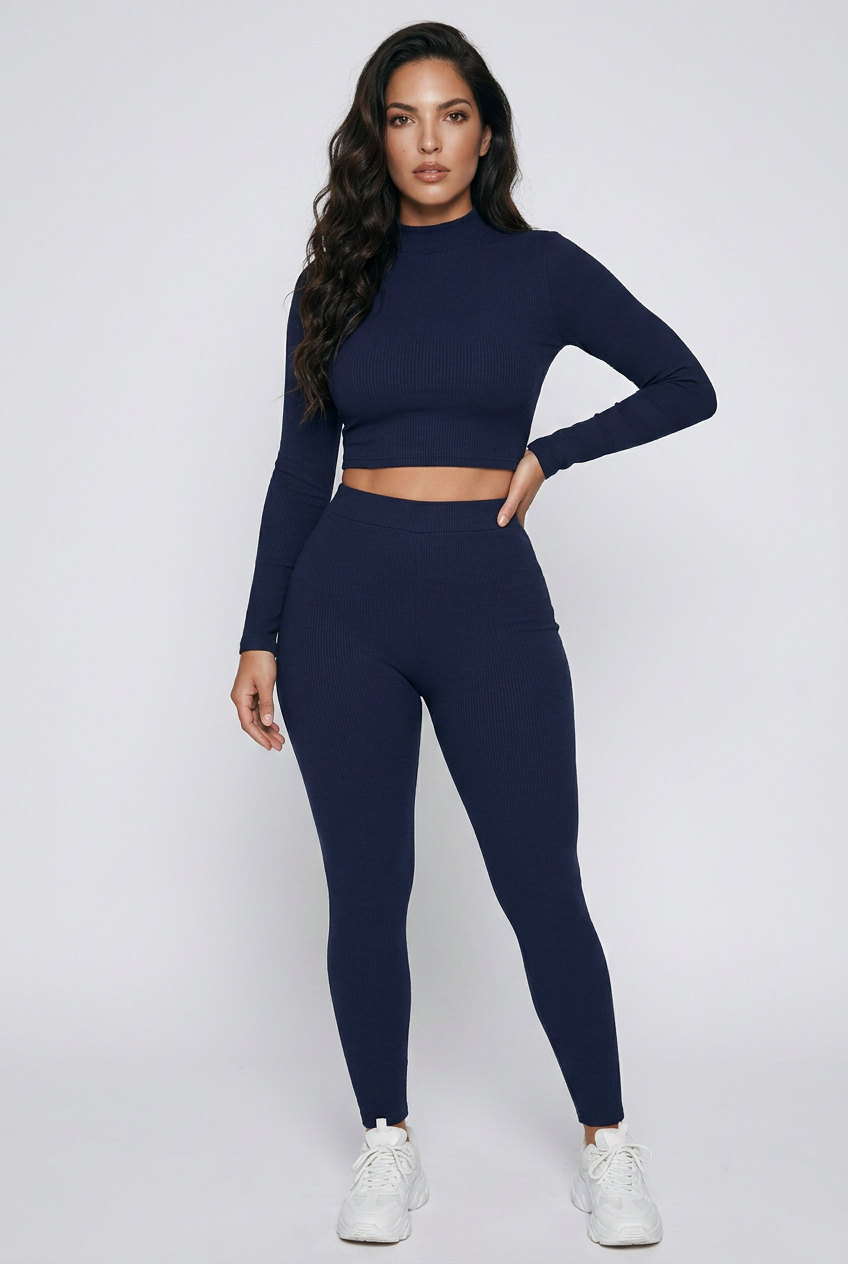 Megan Back to Basics High Waist Legging Set (3 Colors)