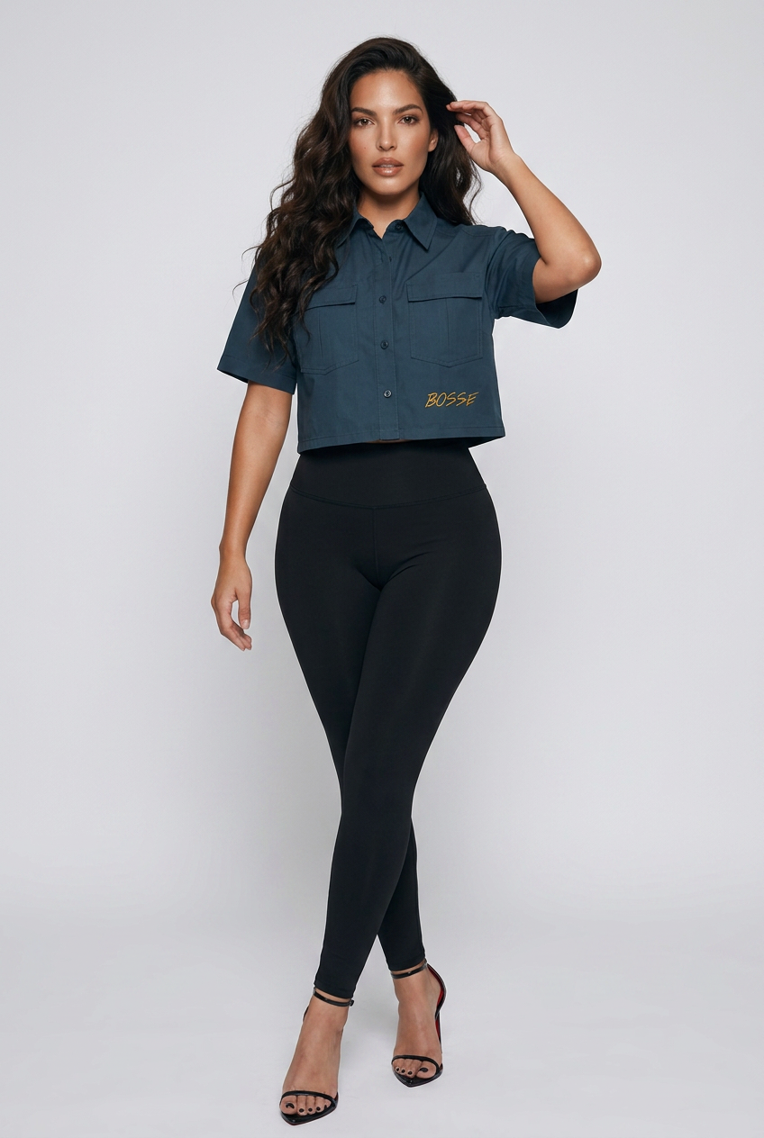 Bosse Signature Short Sleeve Crop Shirt