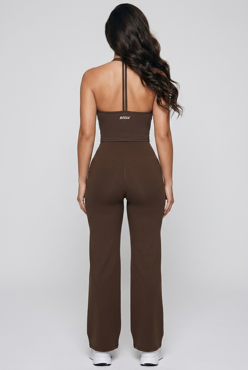 Bosse Sienna Halter V-Neck Yoga Tank Top