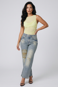 Bosse Vintage Wash Distressed Denim Jeans