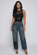 Bosse NYC Vintage Wash Baggy Denim Jeans