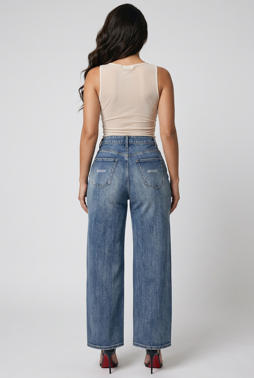 Bose Vintage Rose Sun Fade Heavyweight Denim Jeans