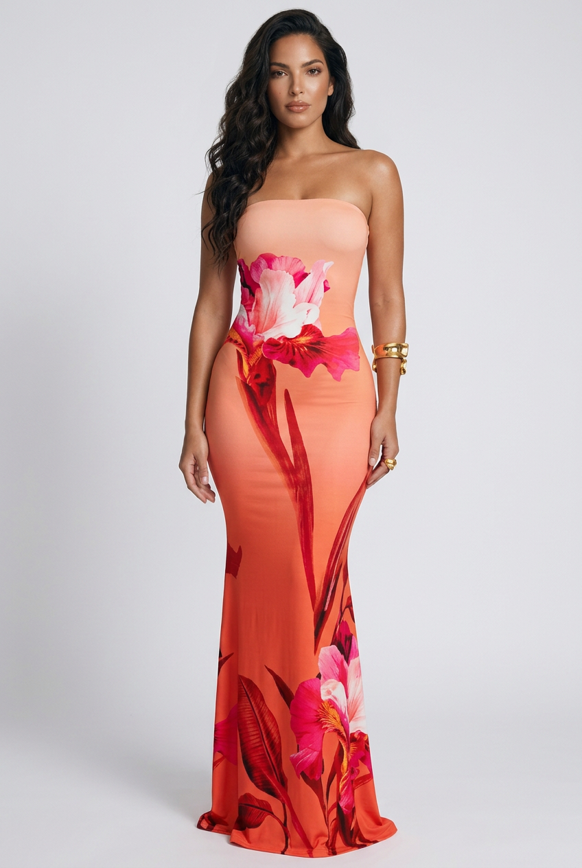 Tube Bodycon Maxi Dress