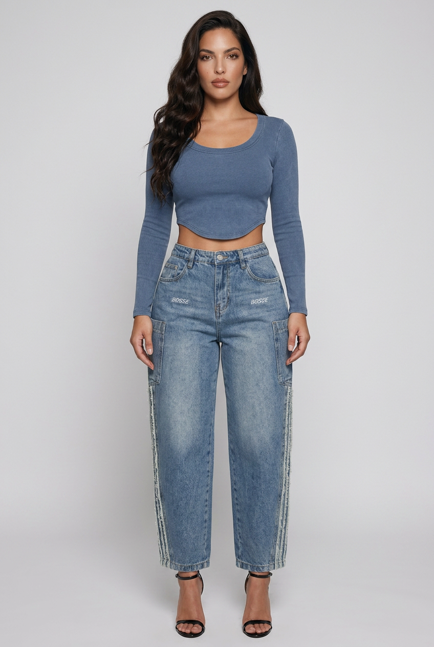 BOSSE Vintage Wash Crop T-Shirt