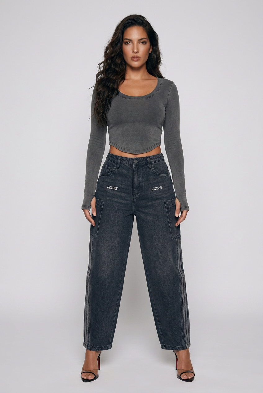 BOSSE Vintage Wash Crop T-Shirt