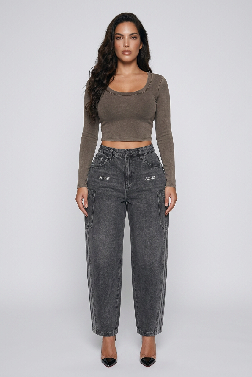 BOSSE Vintage Wash Crop T-Shirt