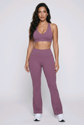 BOSSE Fit Halter Open Back Cropped Sports Bra