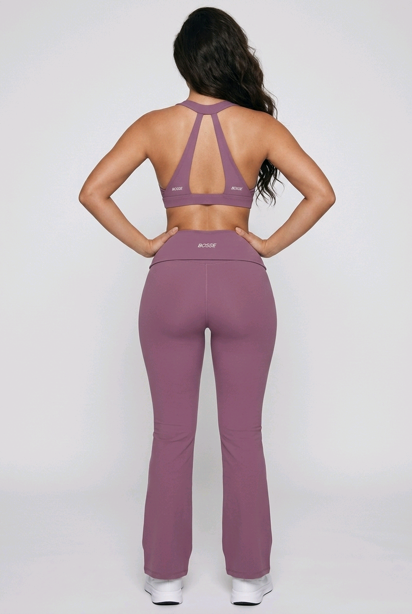 BOSSE Fit High Rise Flared Yoga Pants