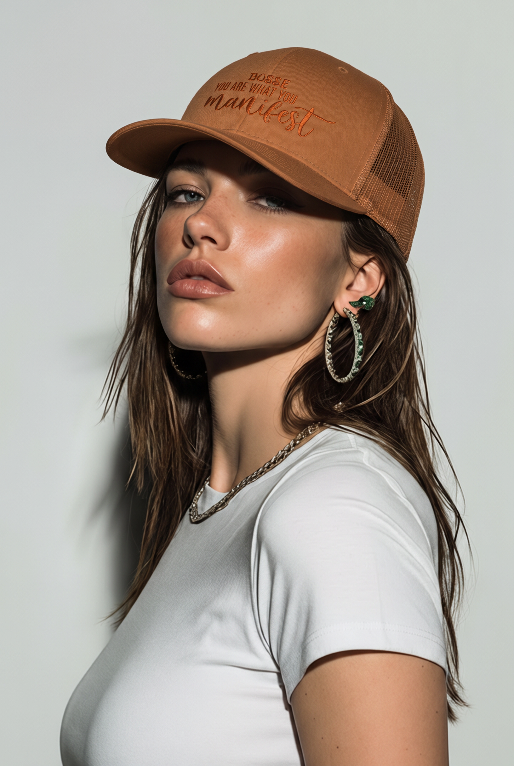 Bosse Tangerine Manifest Trucker Cap