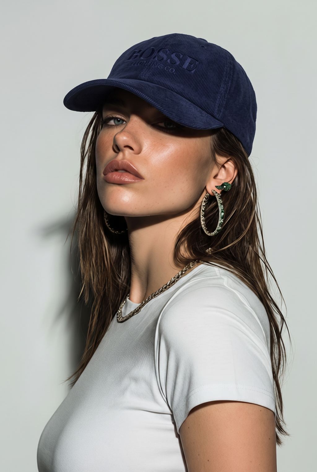 Bosse Signature Navy Corduroy Hat