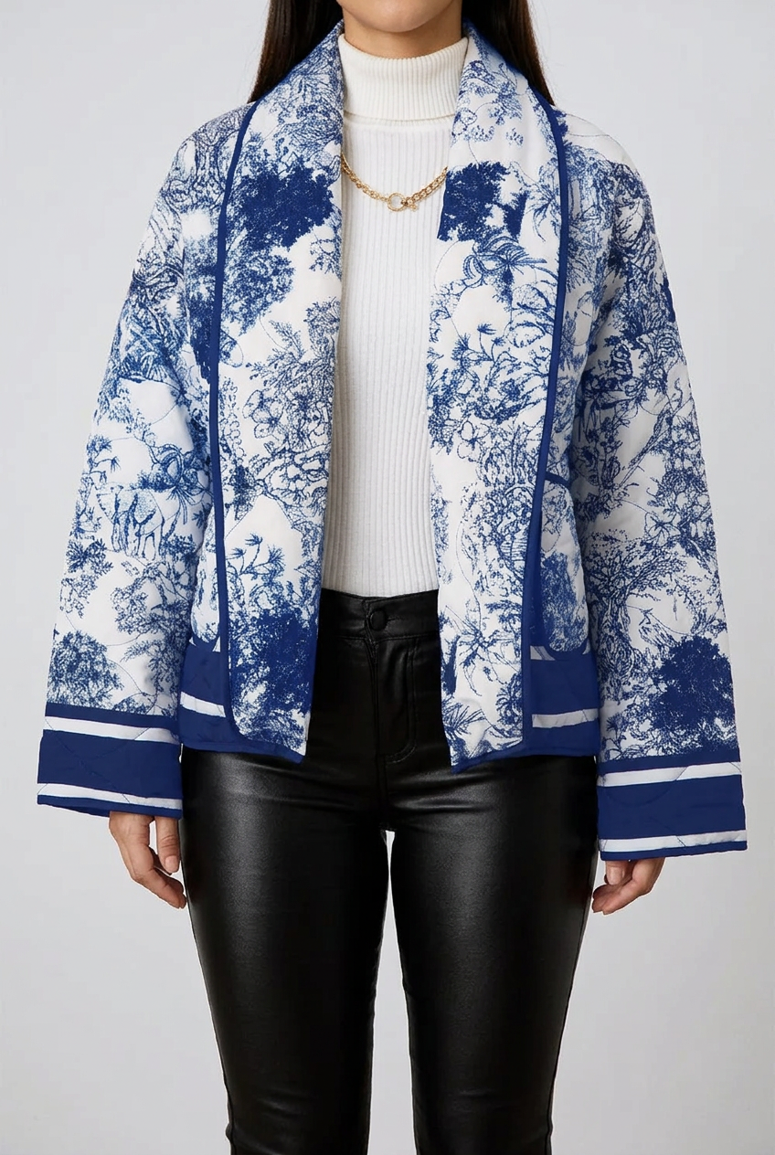 Para Winter Forest Printed Long Sleeve Jacket