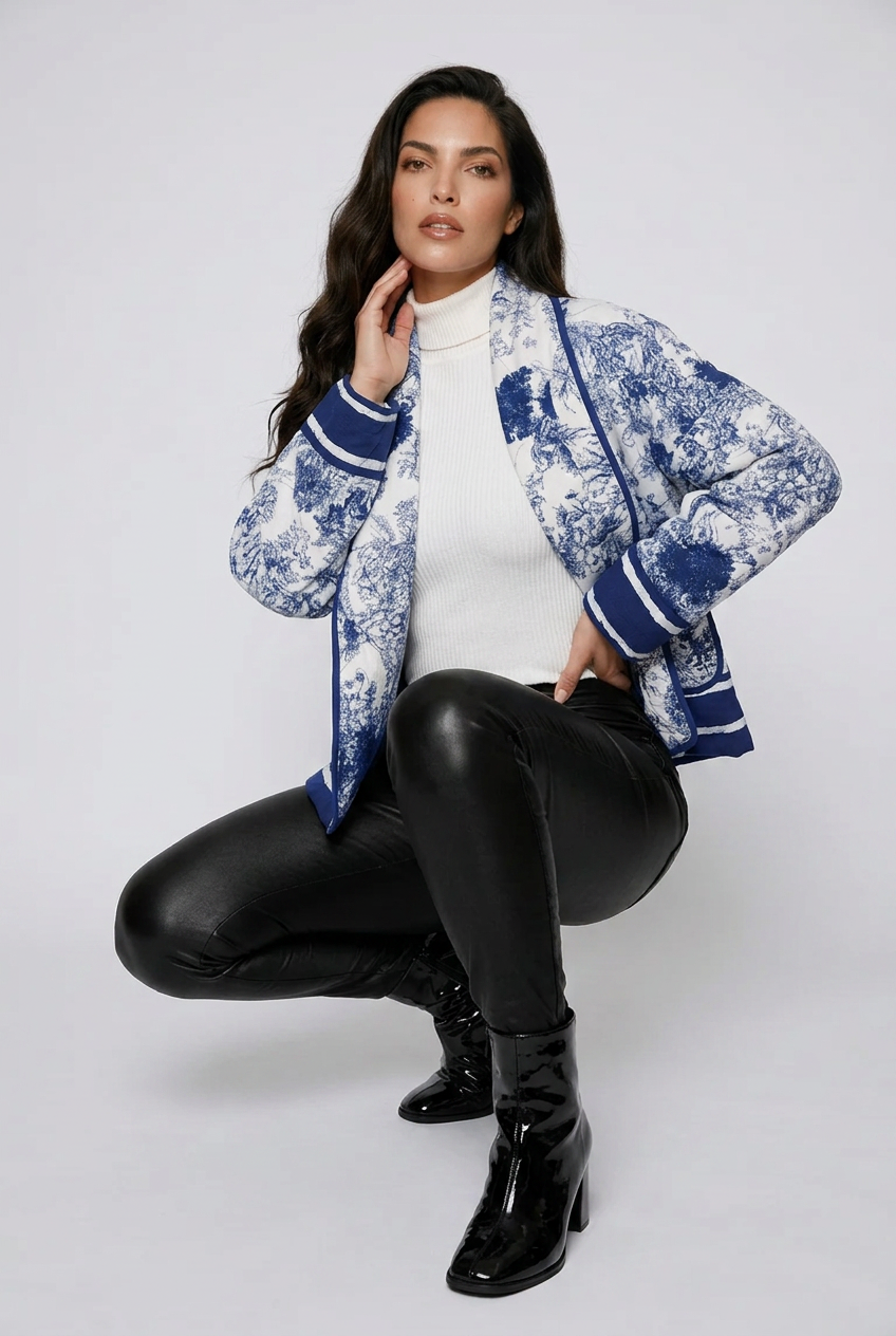 Para Winter Forest Printed Long Sleeve Jacket