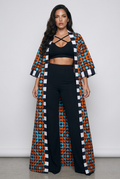 Printed Open Front Cardigan (4 Colors)