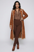 Fringe Trim Longline Outerwear