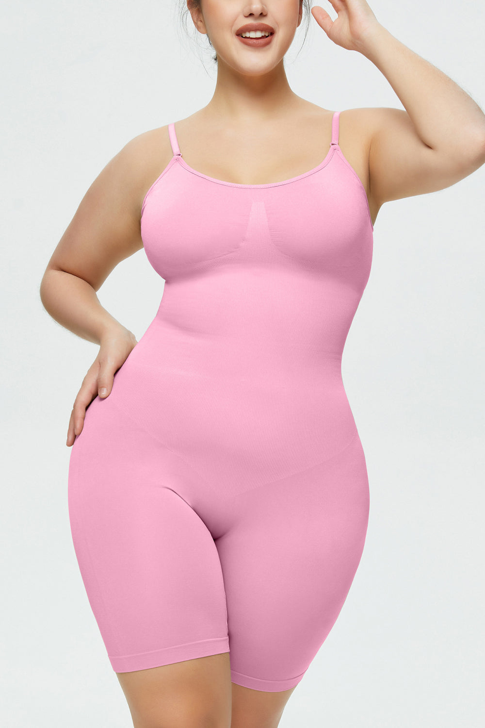 Spaghetti Strap Shaping Shorts Romper (3 Colors)