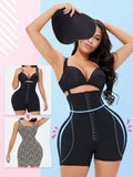 Hook-and-Eye Black Under-Bust Shaping Bodysuit