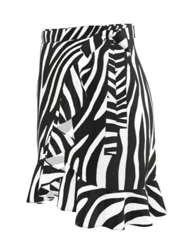 Zoey Wrap Mini Ruffle Flounce Skirt