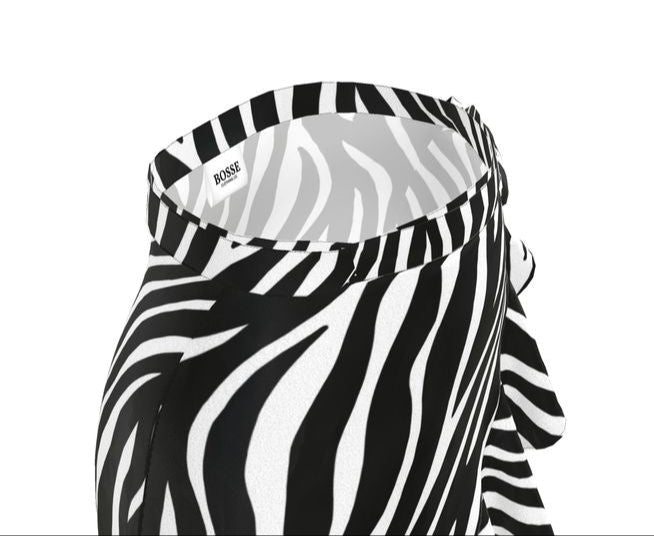 Zoey Wrap Mini Ruffle Flounce Skirt