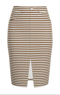 Tess Stripped Denim Midi skirt