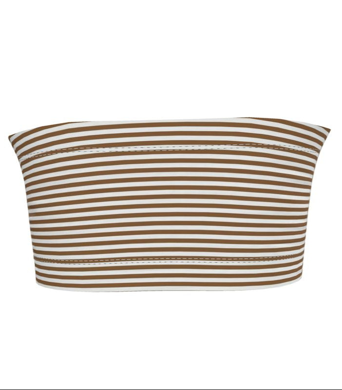 Tess Stripped Bandeau Tube Top