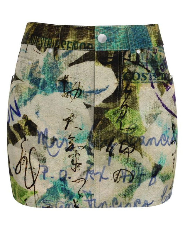Oni Denim Mini Skirt