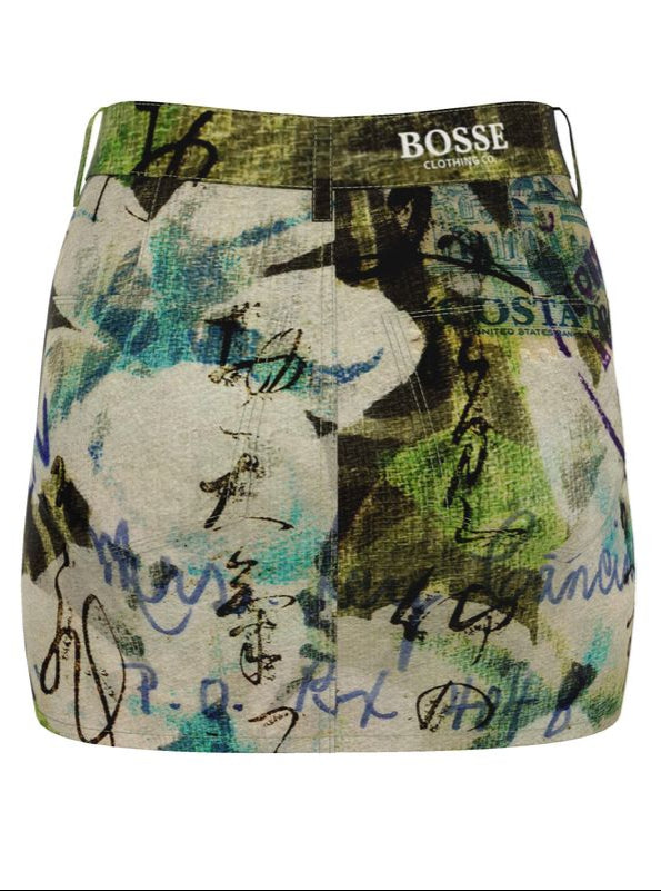 Oni Denim Mini Skirt