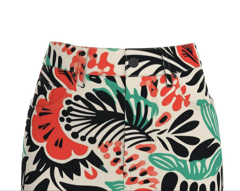 Island Vibe Denim Mini Skirt
