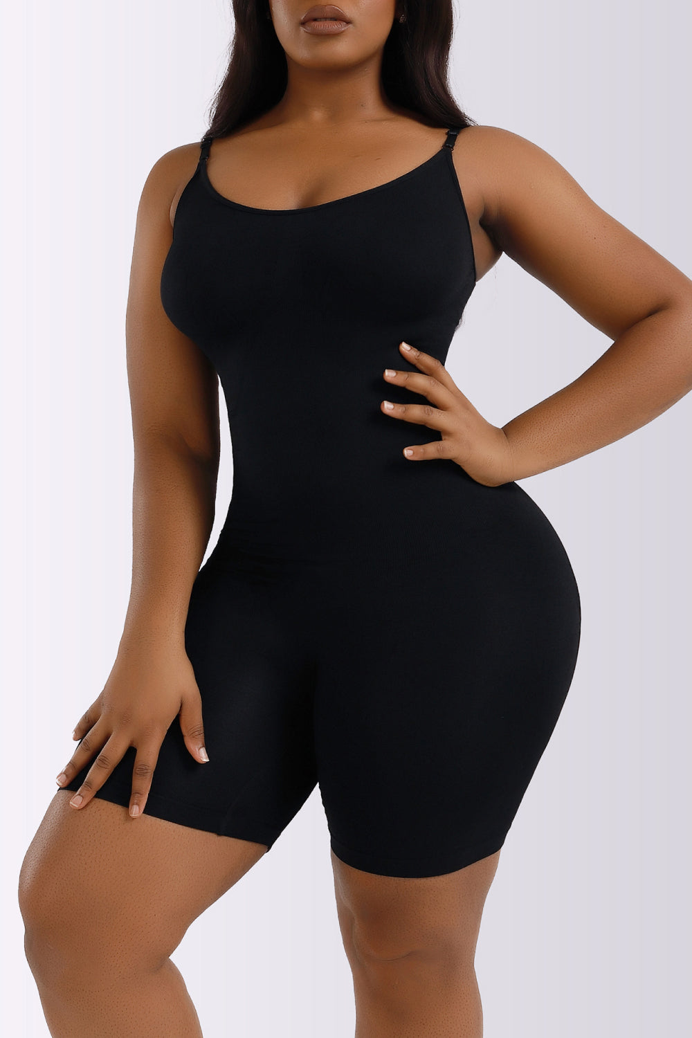 Spaghetti Strap Shaping Shorts Romper (3 Colors)