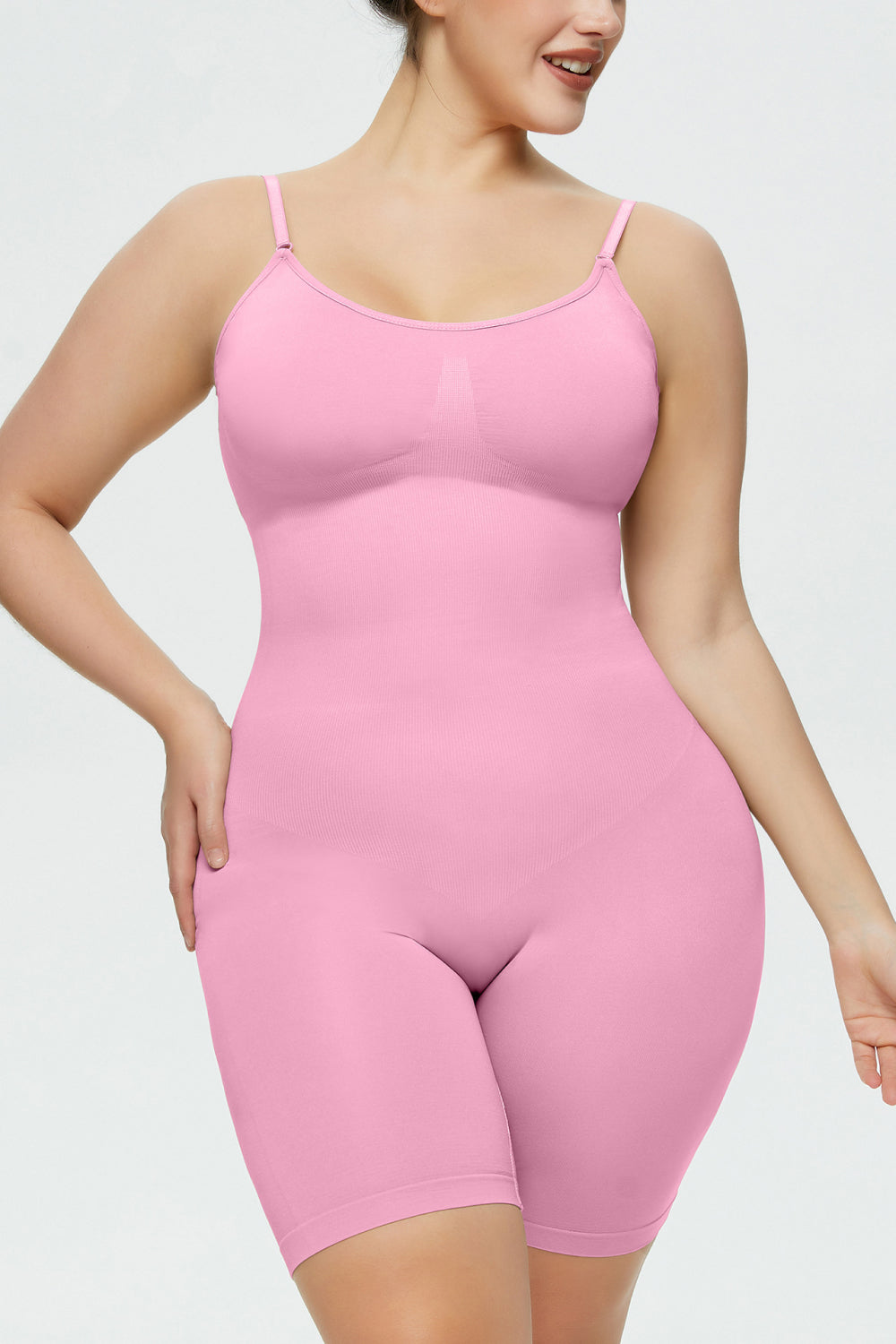 Spaghetti Strap Shaping Shorts Romper (3 Colors)