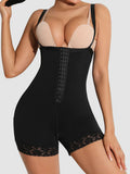Lace Detail Front Hook Shaping Romper (2 colors)