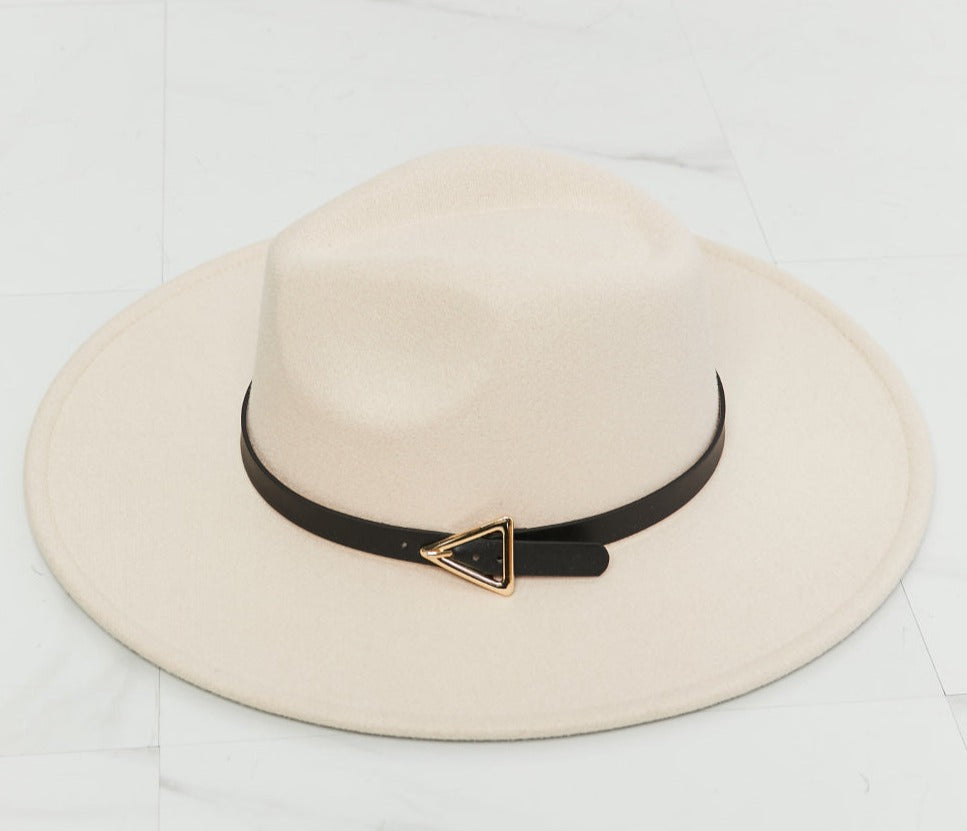 Fame Ride Along Cream Fedora Hat
