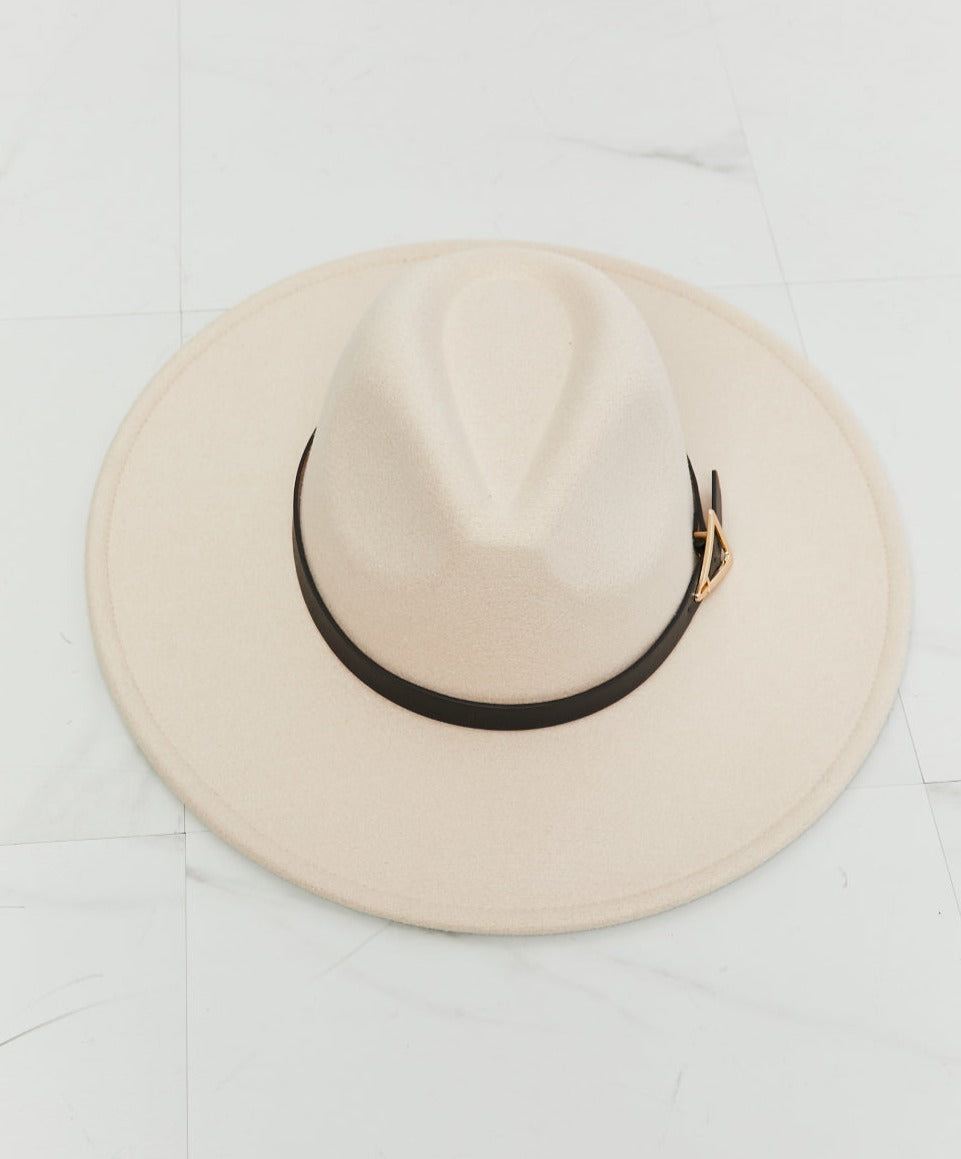 Fame Ride Along Cream Fedora Hat