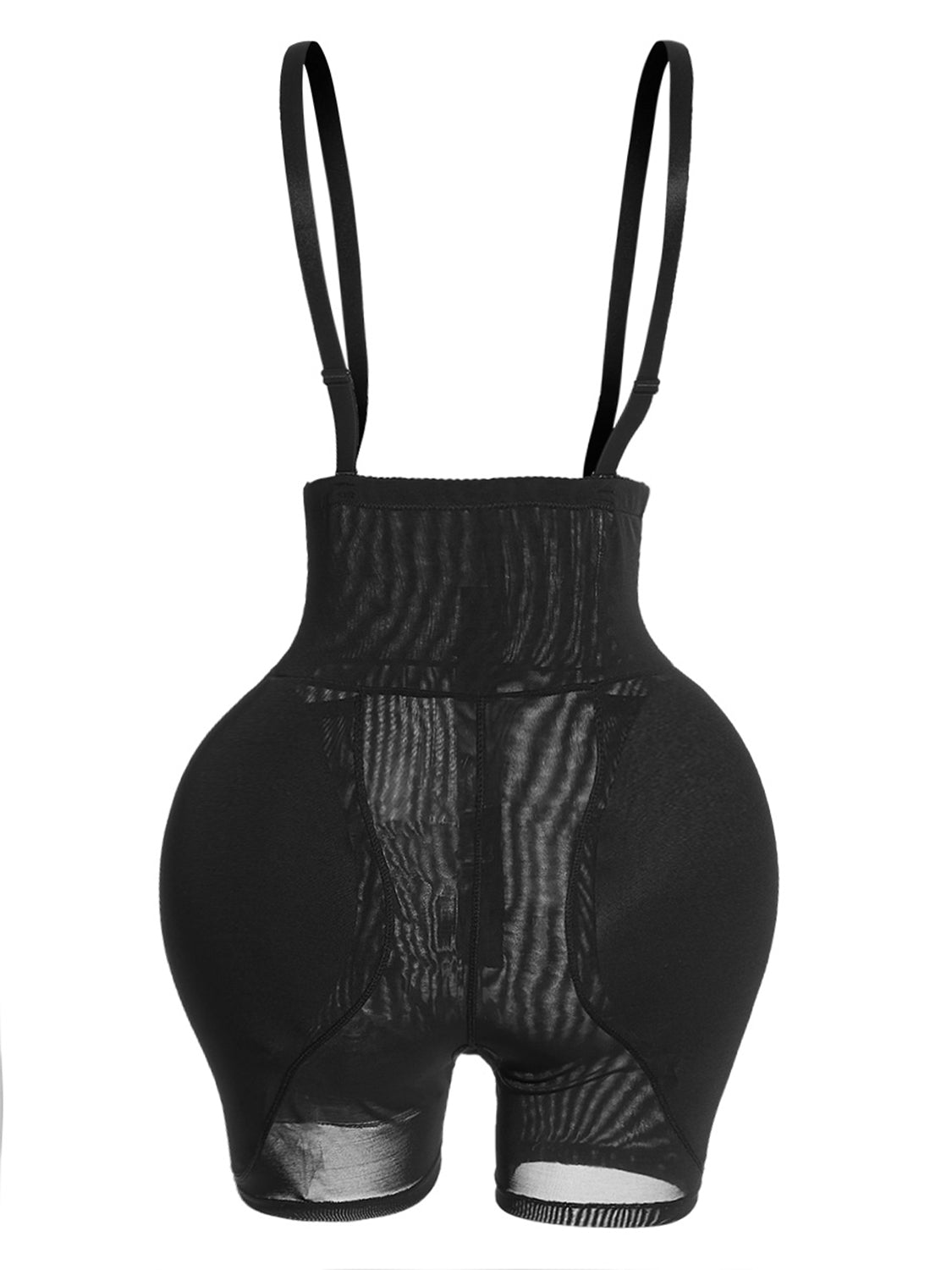Hook-and-Eye Black Under-Bust Shaping Bodysuit