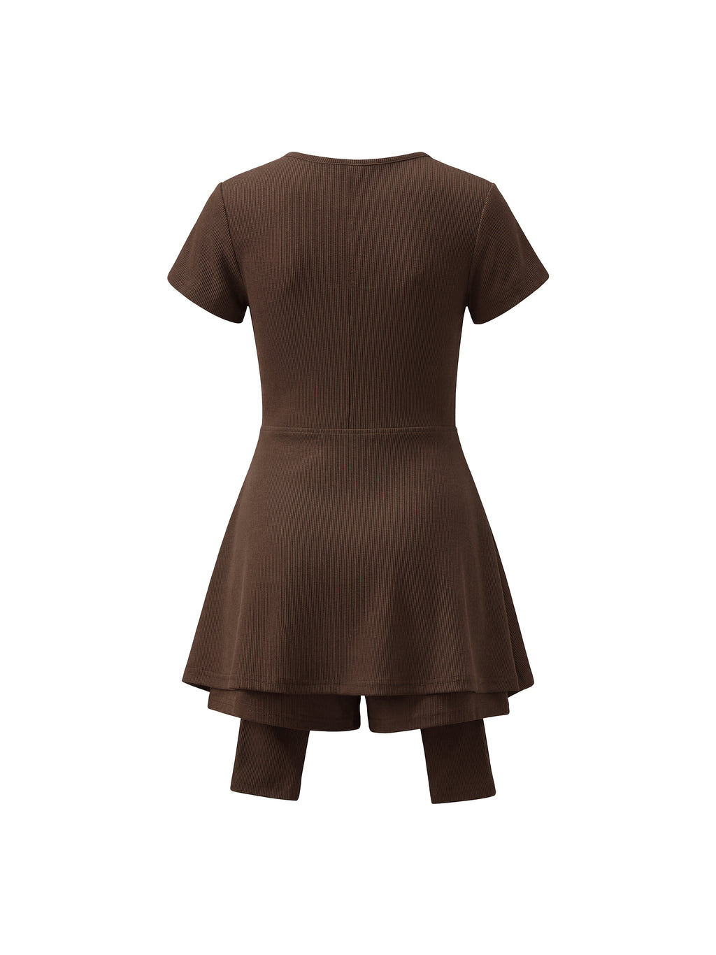 BOSSE Dual-Function Cape Tie-Waist Romper