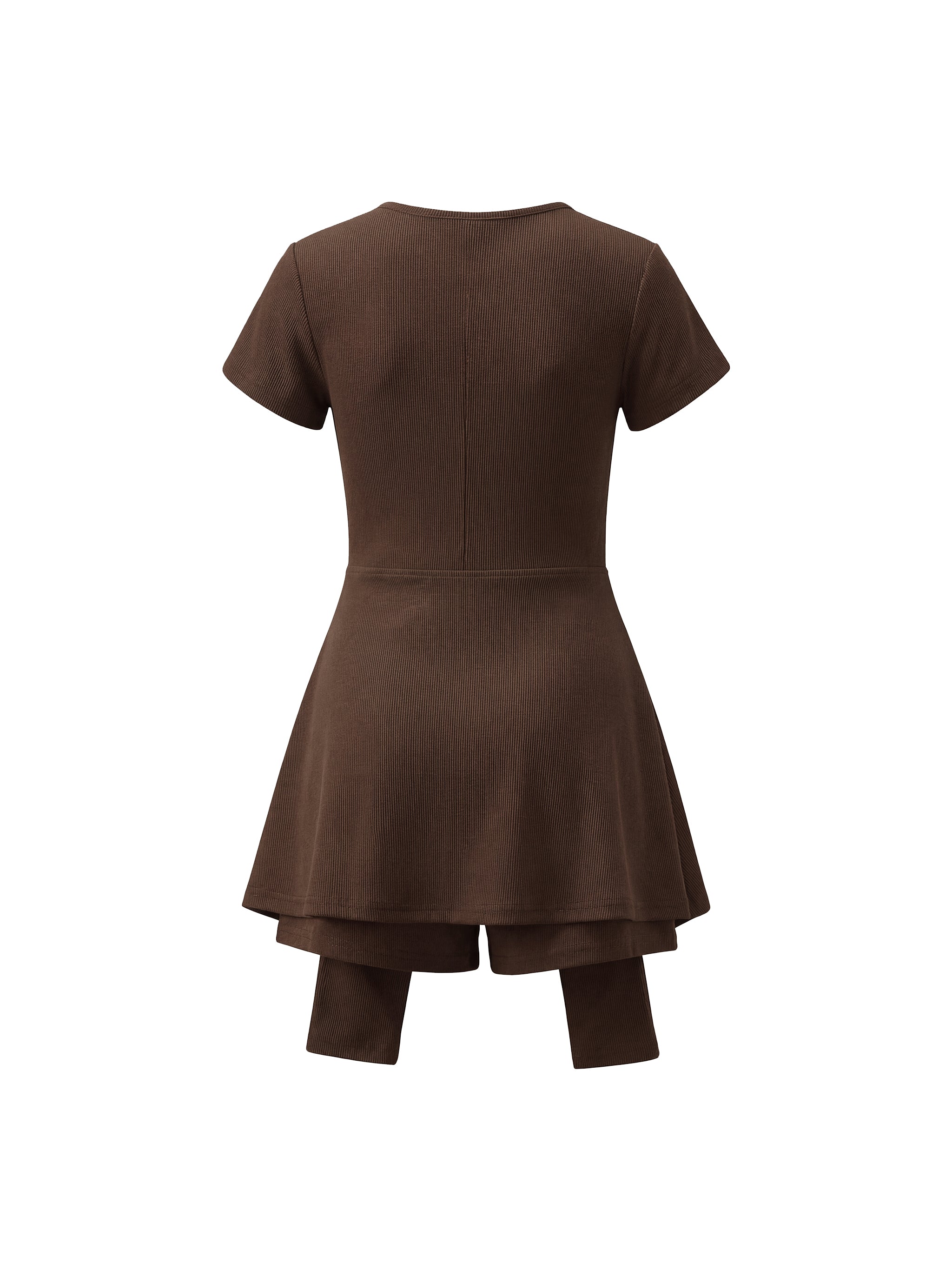 BOSSE Dual-Function Cape Tie-Waist Romper