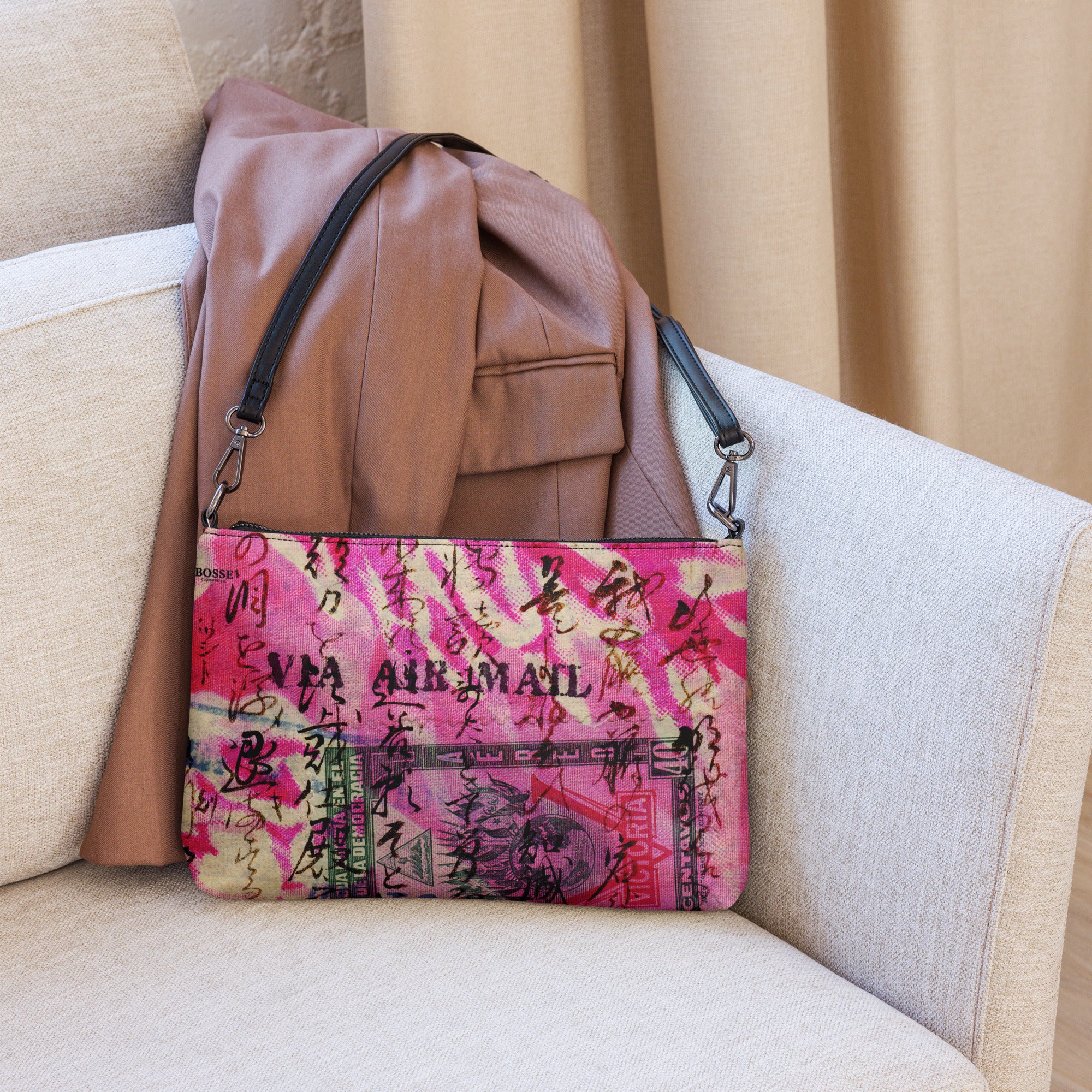 Bosse Pink Tokyo Crossbody Bag