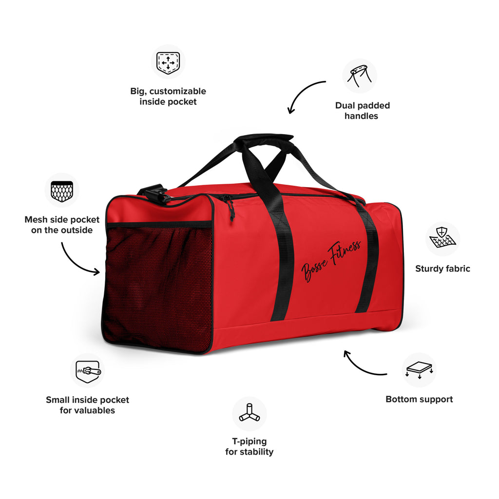 Bosse Fitness Red Duffle Bag
