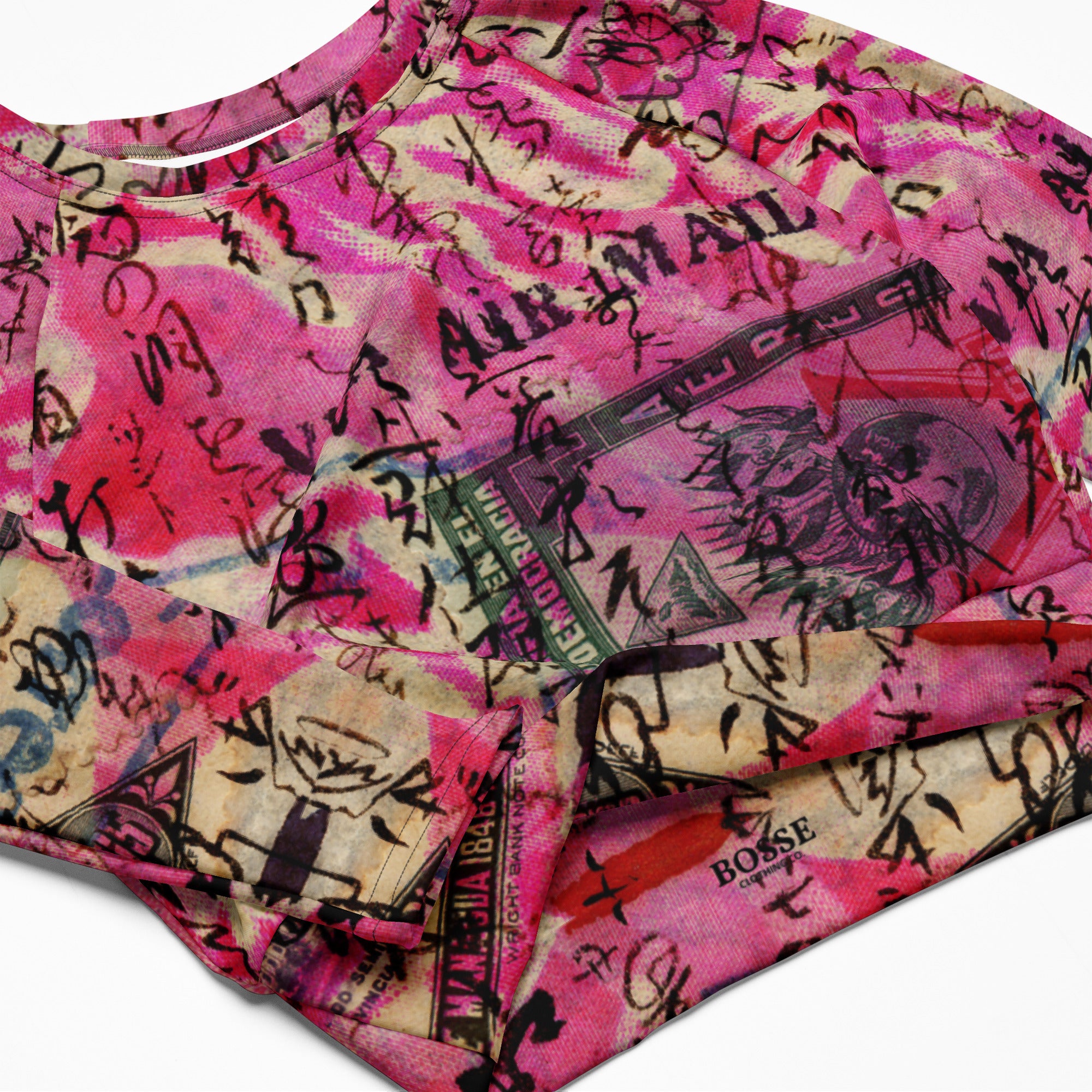 Bosse Pink Tokyo Crop Top