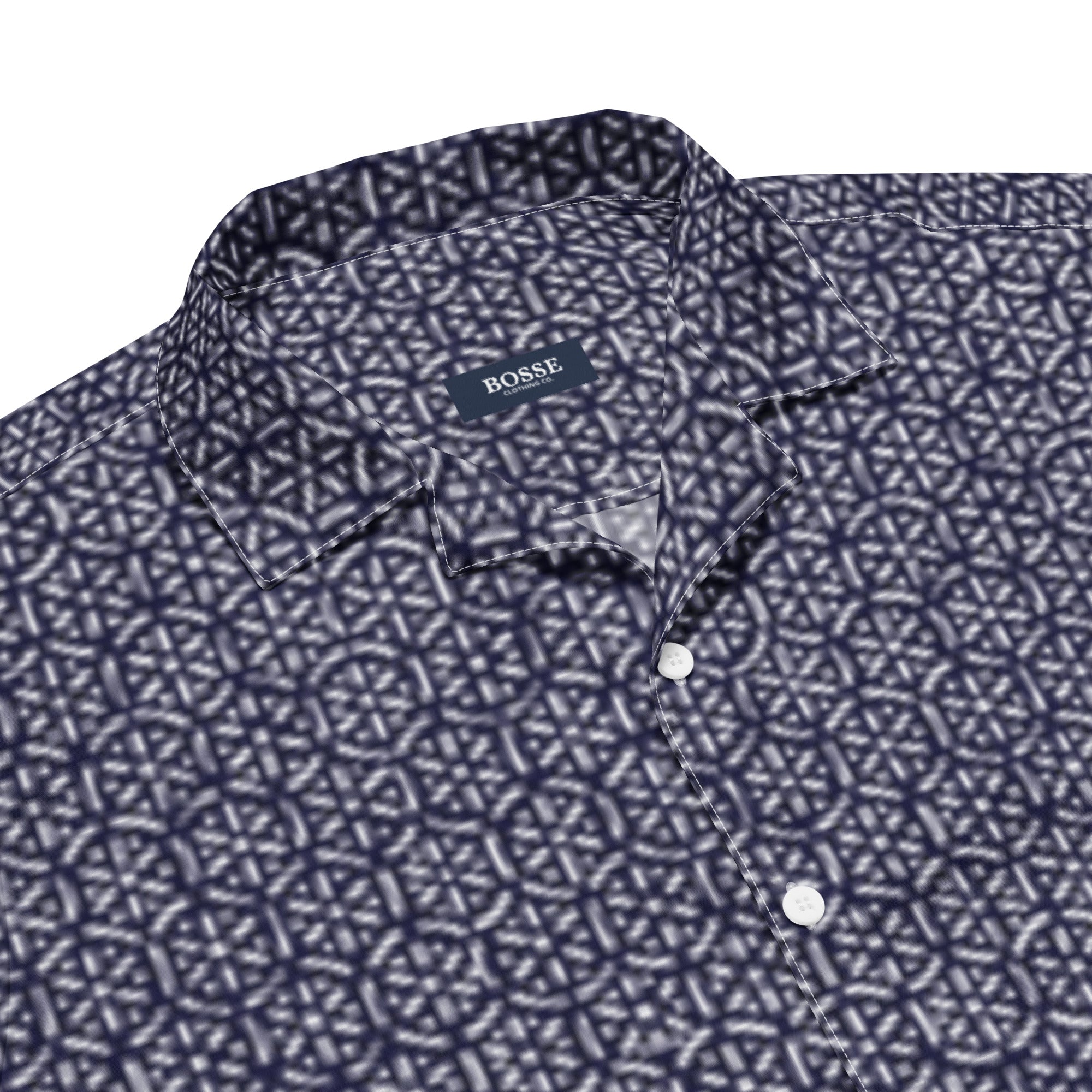 Bosse Blue Luxe Button Up Shirt