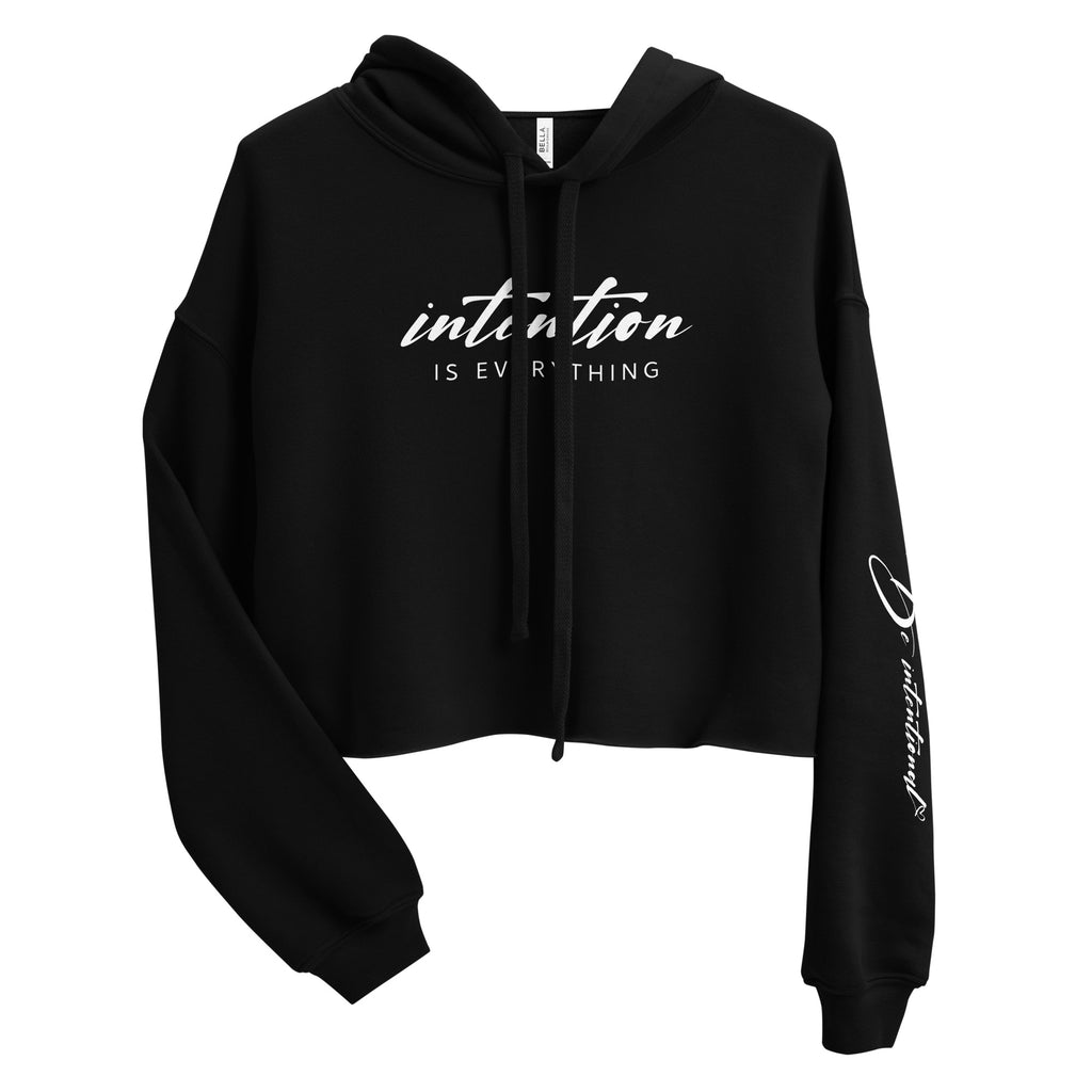 Bosse Black Be Intentional Crop Hoodie