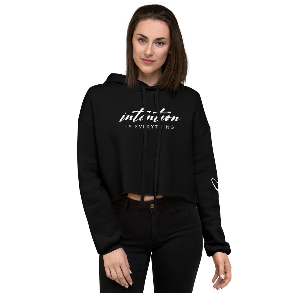 Bosse Black Be Intentional Crop Hoodie