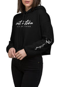 Bosse Black Be Intentional Crop Hoodie