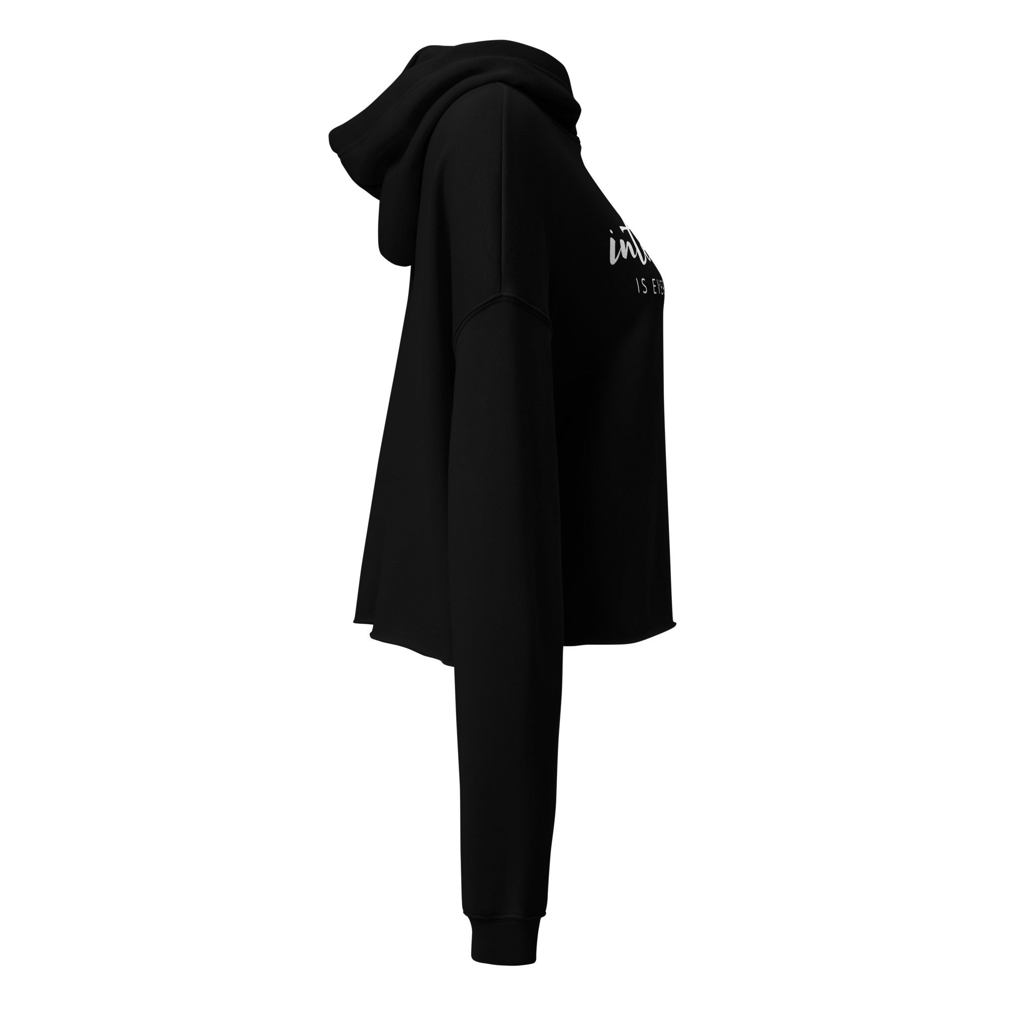 Bosse Black Be Intentional Crop Hoodie