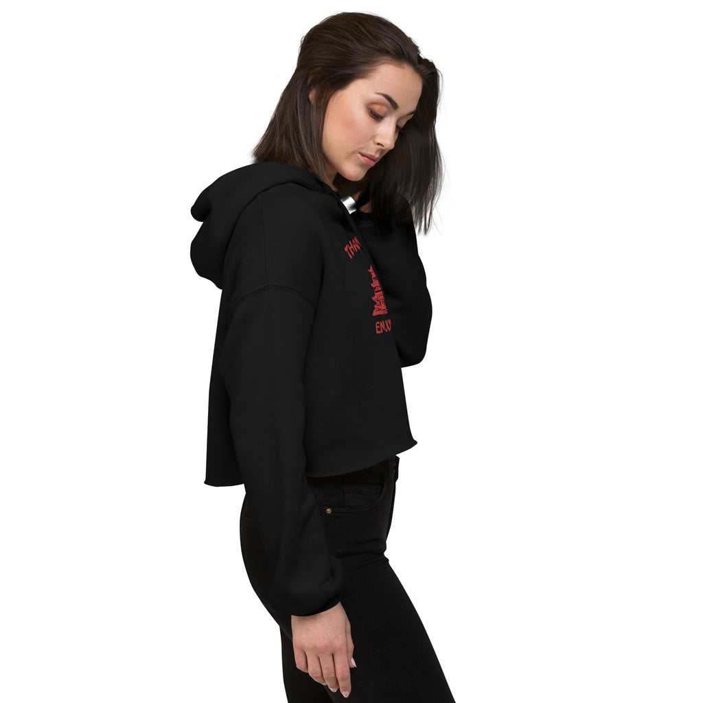 Bosse Thank You Enjoy Crop Hoodie