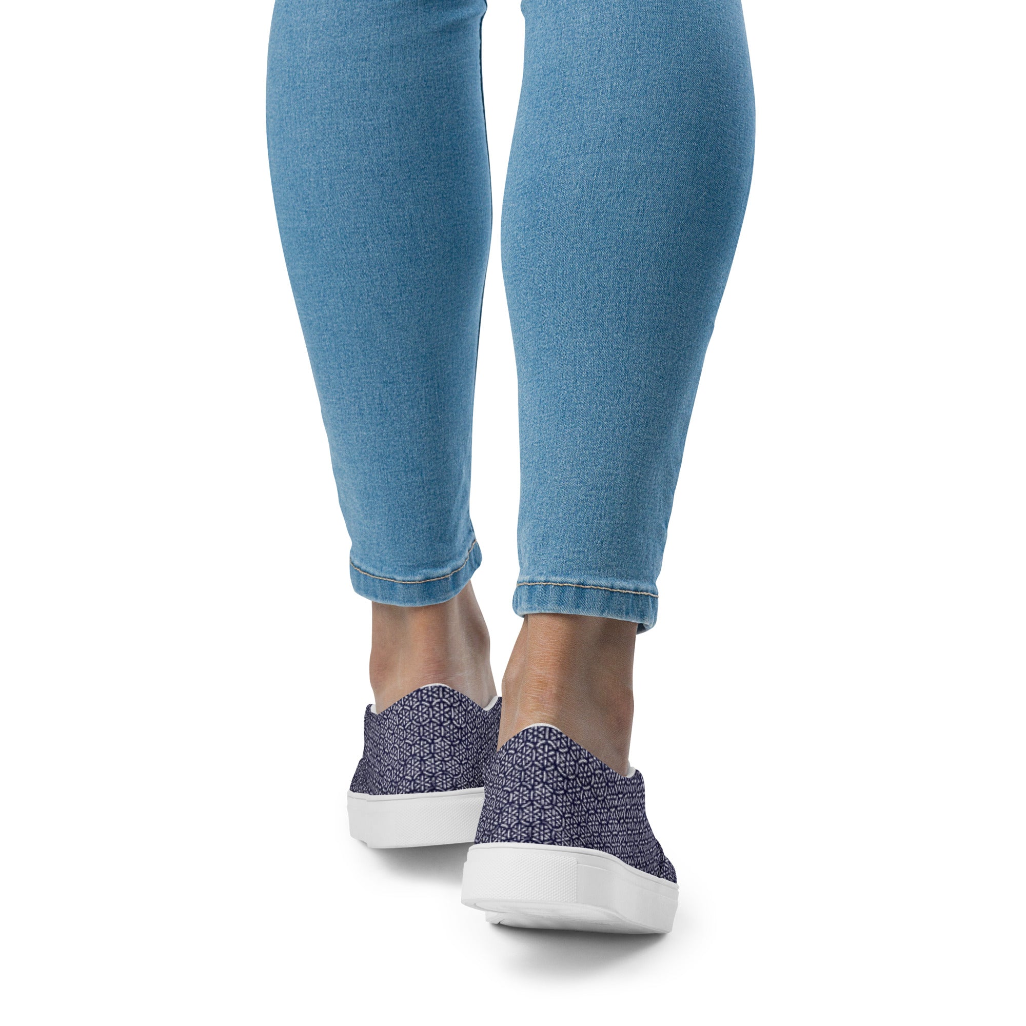 Bosse Blue Luxe Women’s Slip-on Canvas Shoes