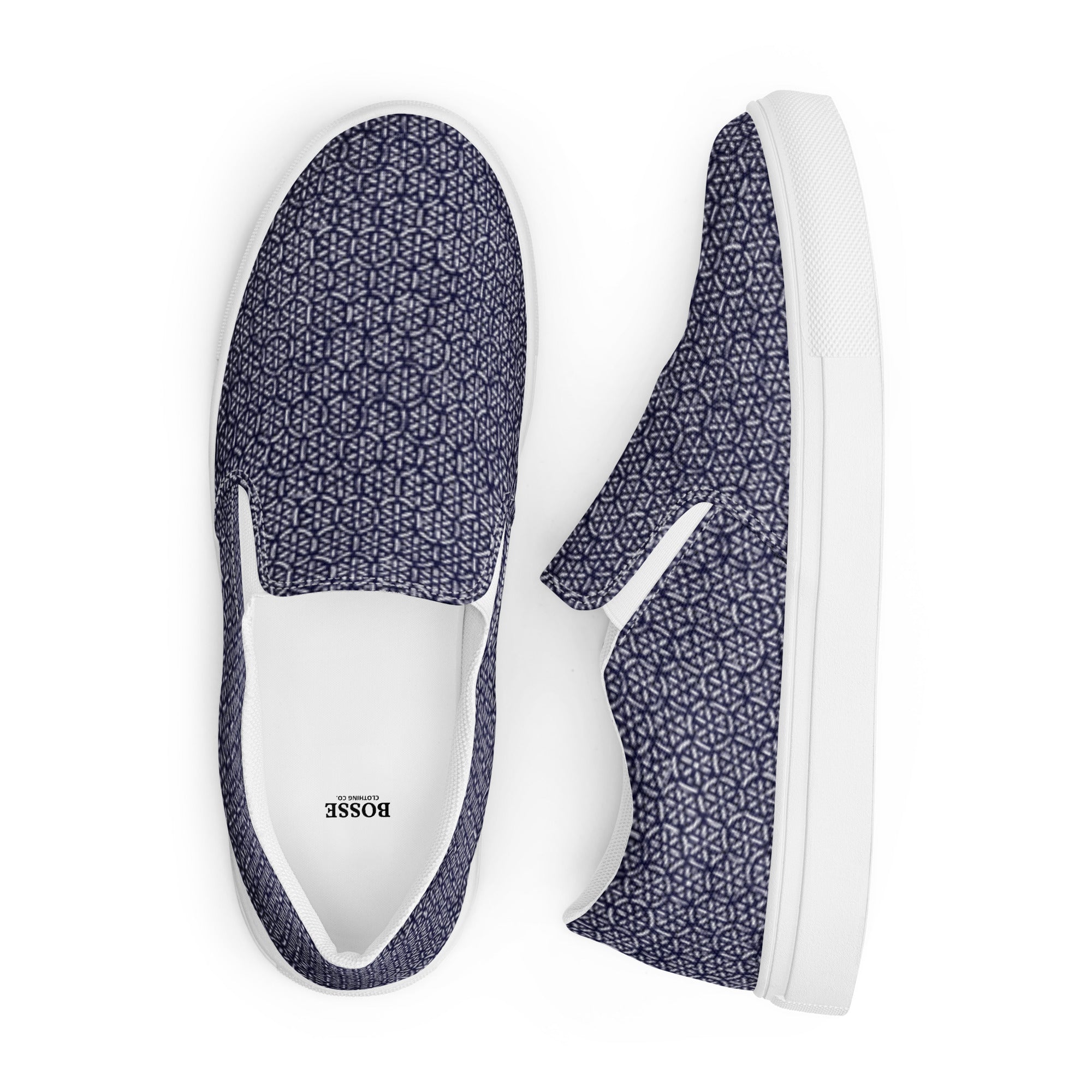 Bosse Blue Luxe Women’s Slip-on Canvas Shoes
