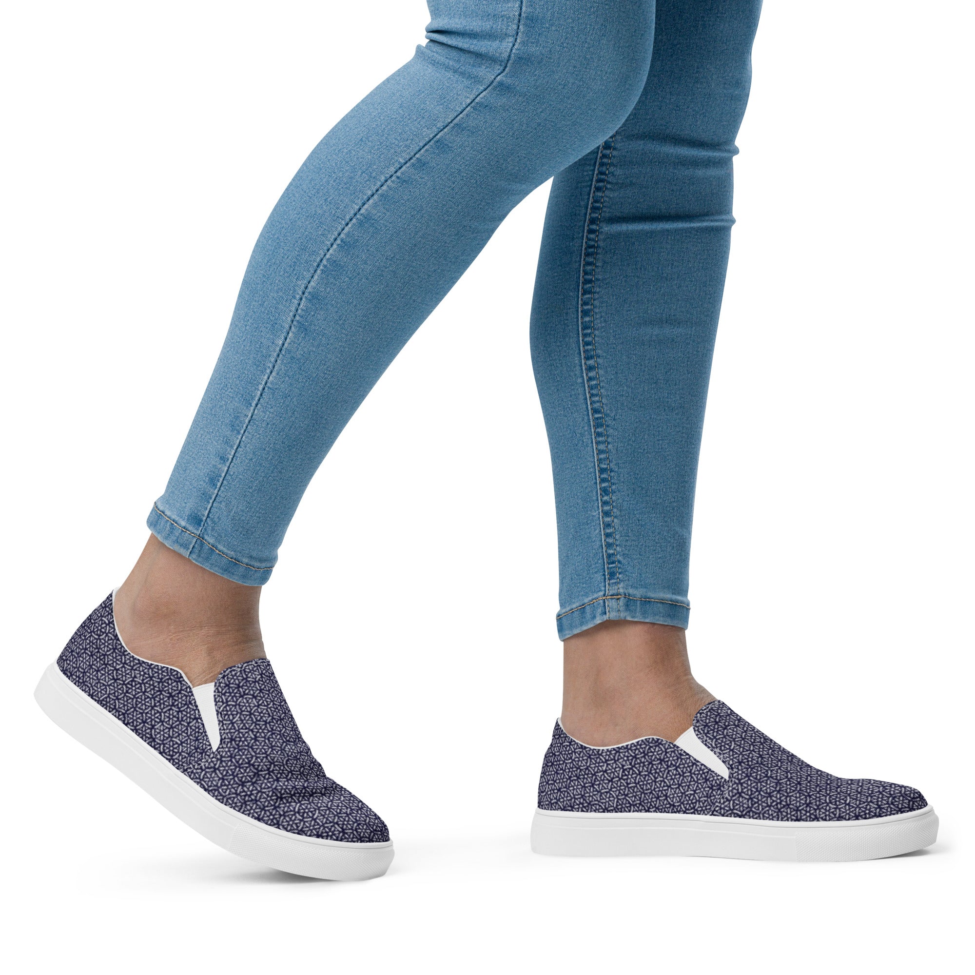 Bosse Blue Luxe Women’s Slip-on Canvas Shoes