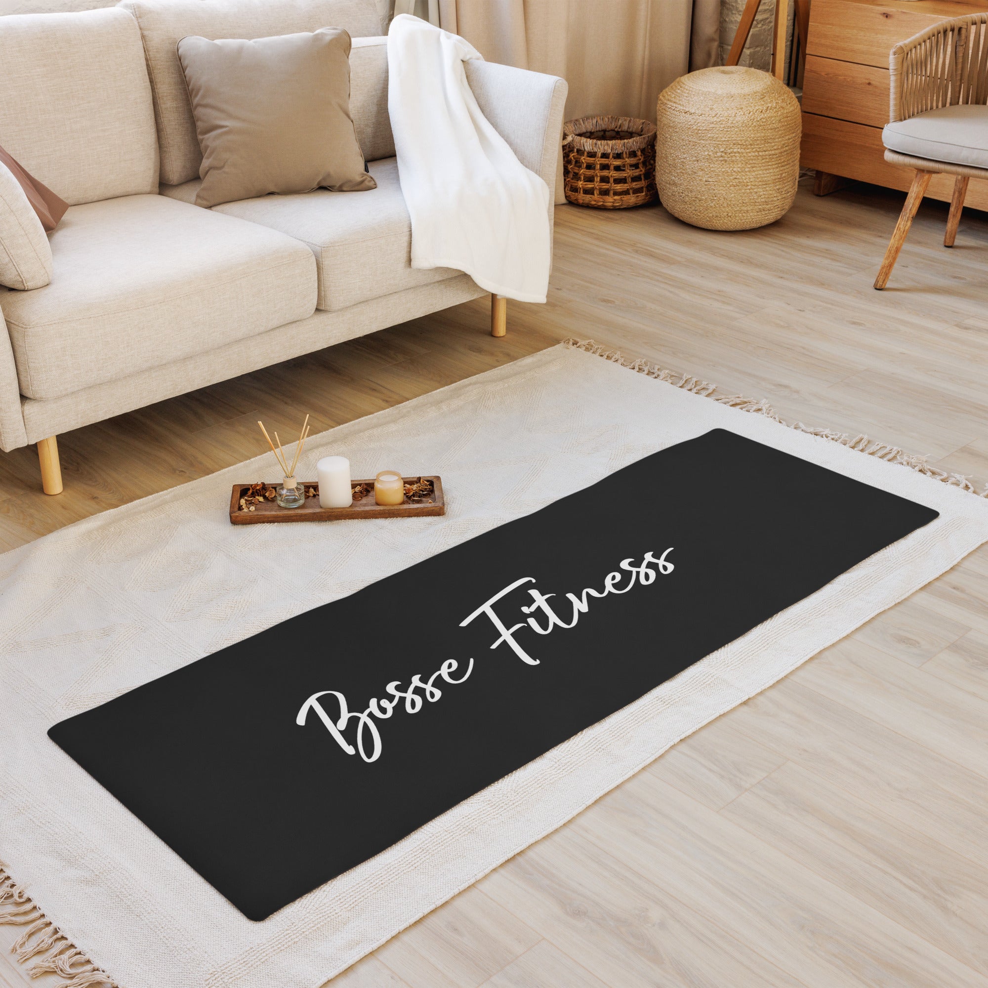 Bosse Fitness Black Yoga Mat