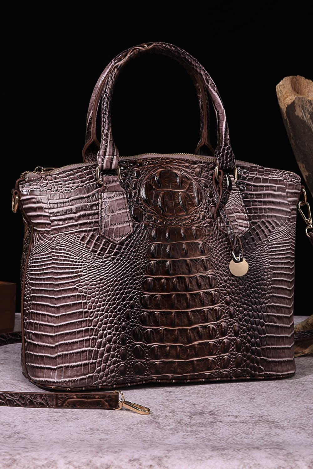 Gracie Gradient PU Leather Handbag